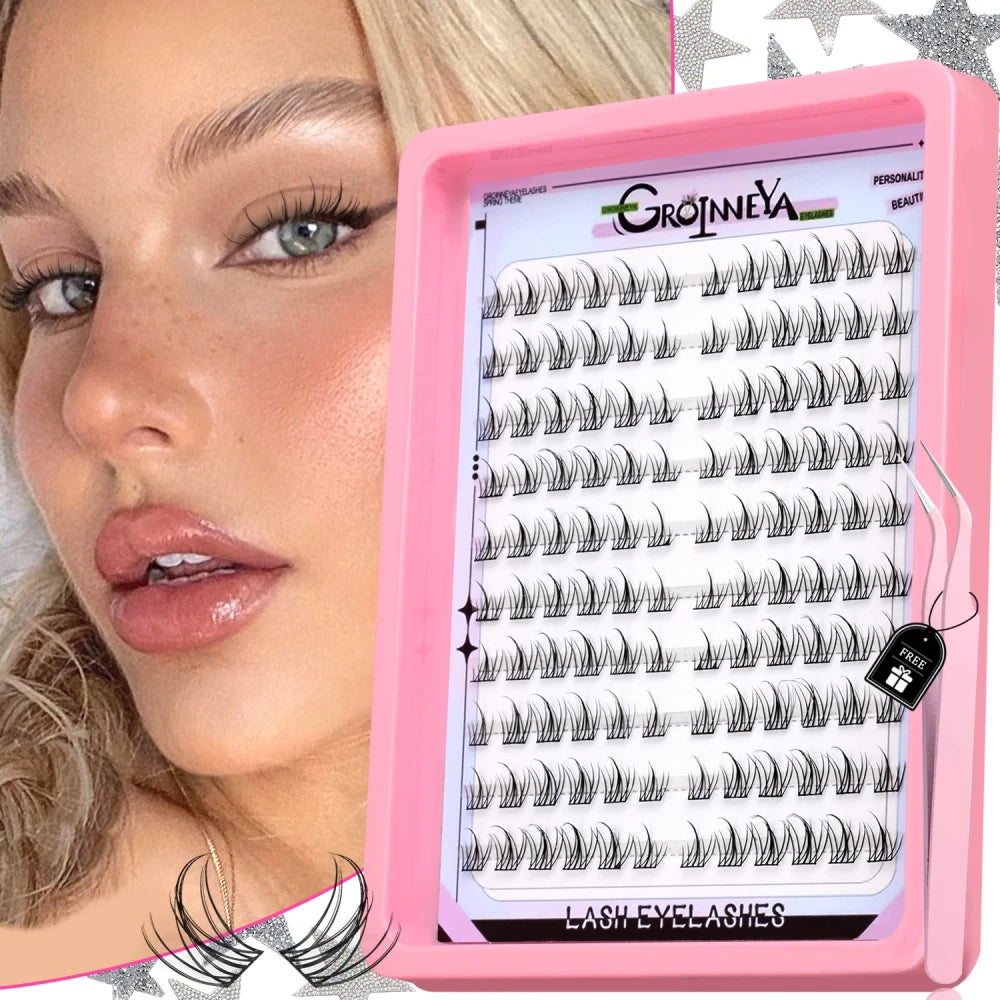 Natural Wispy Cluster Lashes