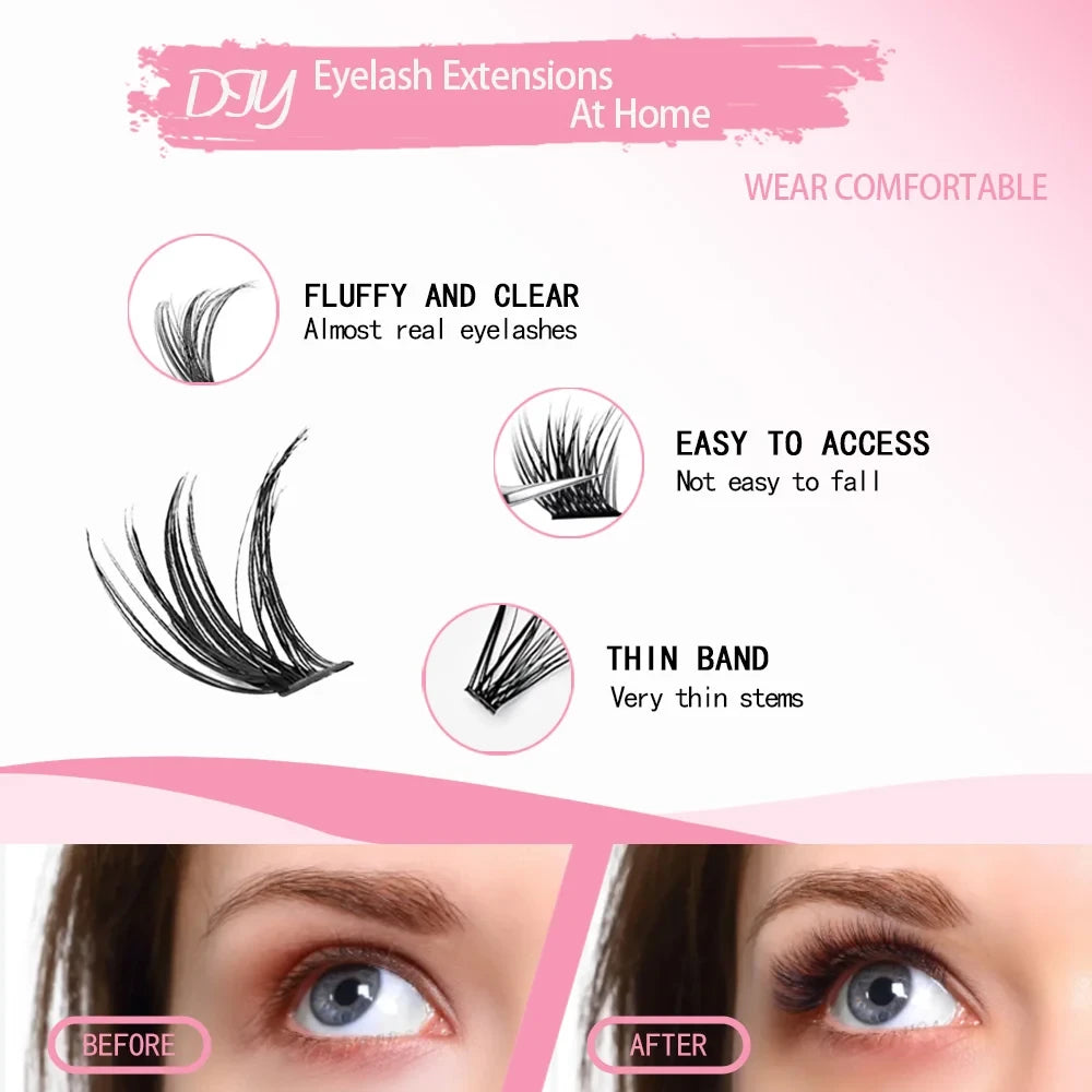 Individual Faux Mink Cluster Lashes